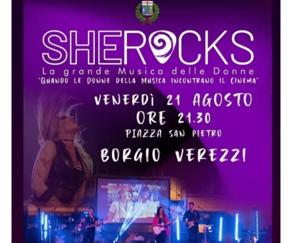 Serata di note e pellicole in Piazza San Pietro: a Borgio Verezzi arrivano le “Sherocks”