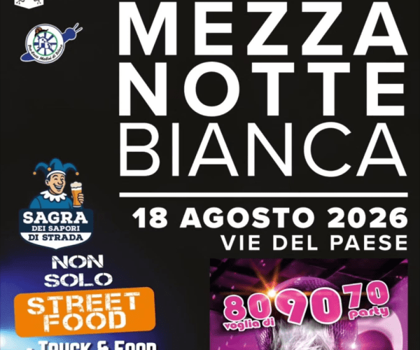Molini di Triora si accende con la “Mezzanotte Bianca”: il 18 agosto appuntamento con la Sagra dei sapori di strada e lo show di Shary