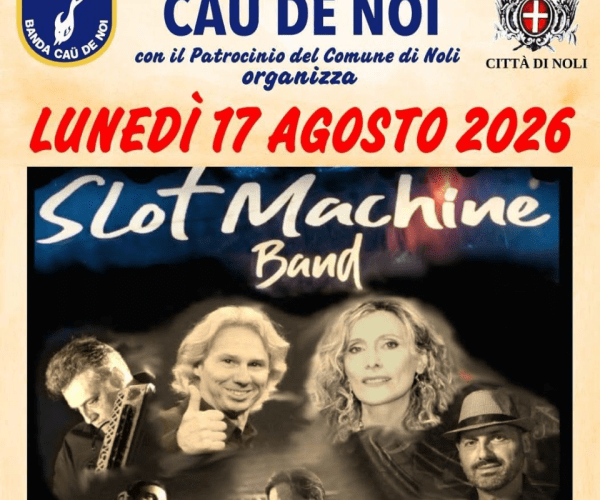 Noli si prepara a ballare: il 17 agosto la Grande Serata Danzante con la Slot Machine Band