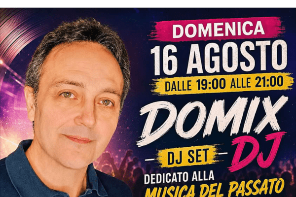 Tuffo nel passato a Sanremo: all’Agorà Café arriva il dj set di Domix DJ
