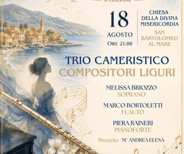 Music Opera Festival a San Bartolomeo al Mare: in scena il Trio Cameristico con i “Compositori Liguri”