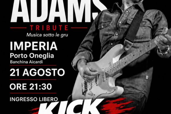 “Musica sotto le gru” a Imperia: il 21 agosto i Kick Ass in concerto con il tributo a Bryan Adams