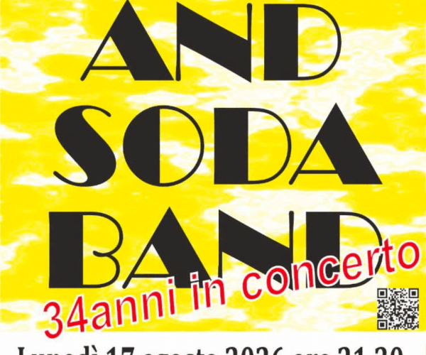 Musica dal vivo ad Arma di Taggia: il 17 agosto appuntamento con la Swing and Soda Band