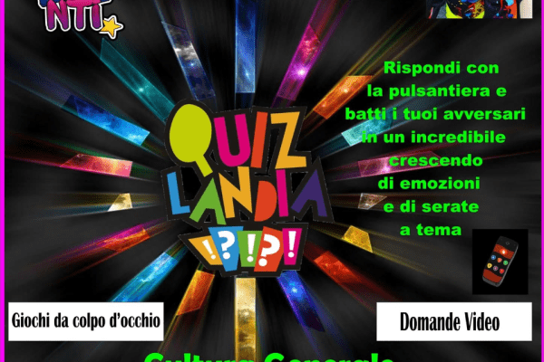 “Quiz Landia” fa tappa al Bar Cosmo: venerdì 21 agosto a Diano Marina sfida all’ultima risposta