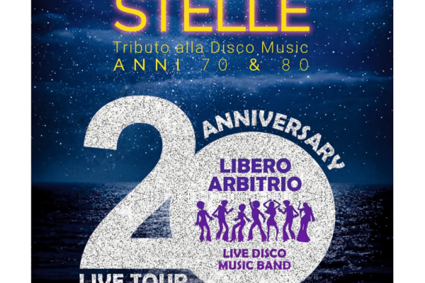 “Sotto le Stelle” ad Alassio: la disco music anni ’70 e ’80 accende Piazza Partigiani per i 20 anni dei Libero Arbitrio