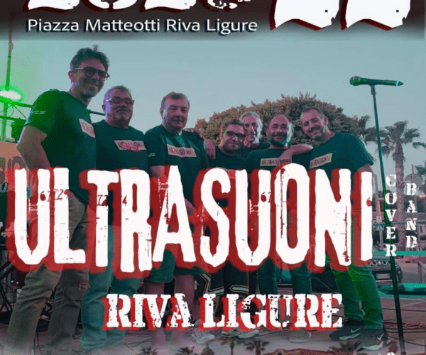 Musica live a Riva Ligure: sabato 22 agosto in Piazza Matteotti arrivano gli “Ultrasuoni”
