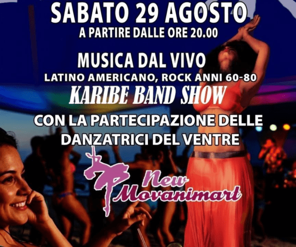Serata sotto le stelle a Diano Marina: musica dal vivo e danze ai Bagni Giardino