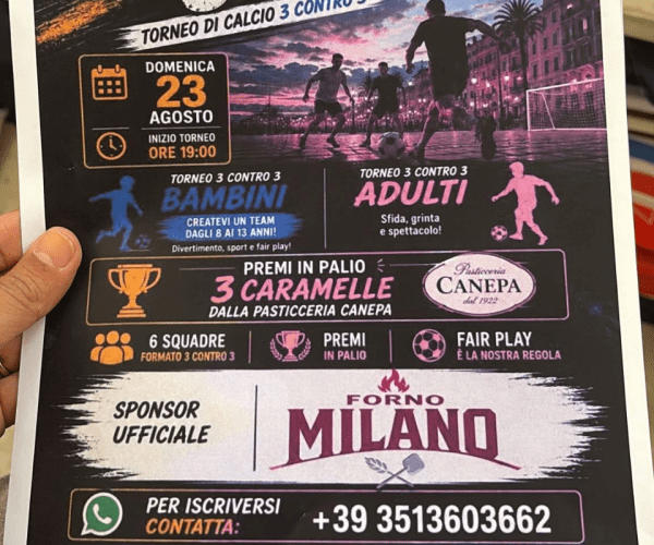 Sport e fair play in piazza a Varazze: il 23 agosto fischio d’inizio per la “Du Ballun Cup”