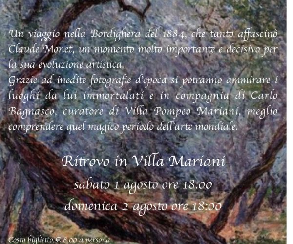 Sulle orme di Claude Monet: a Bordighera un viaggio nel tempo tra arte e fotografie d’epoca