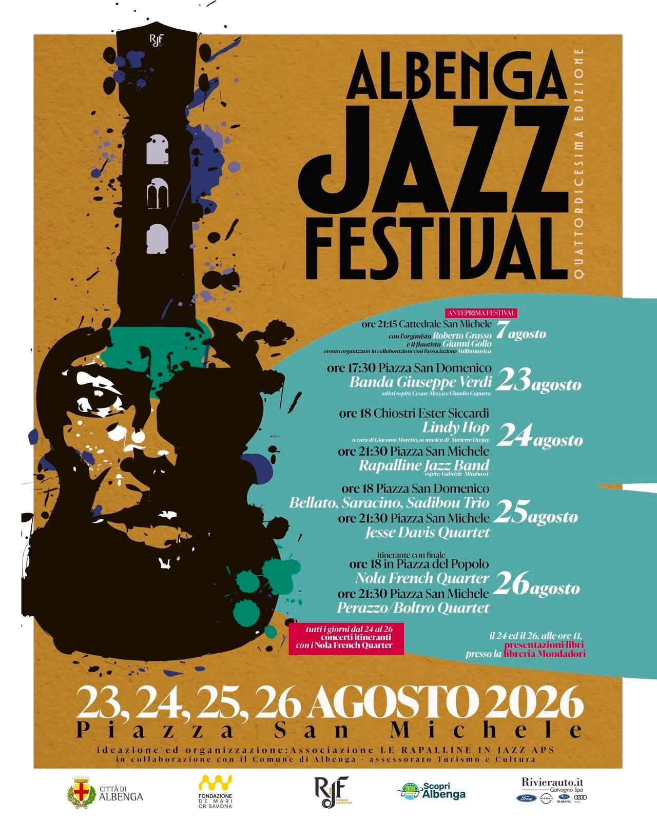 La magia del jazz invade il centro storico: torna l’Albenga Jazz Festival tra grandi ospiti e note itineranti