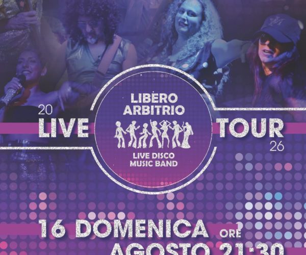 I Libero Arbitrio accendono Albenga: domenica 16 agosto la grande disco music in Piazza De André
