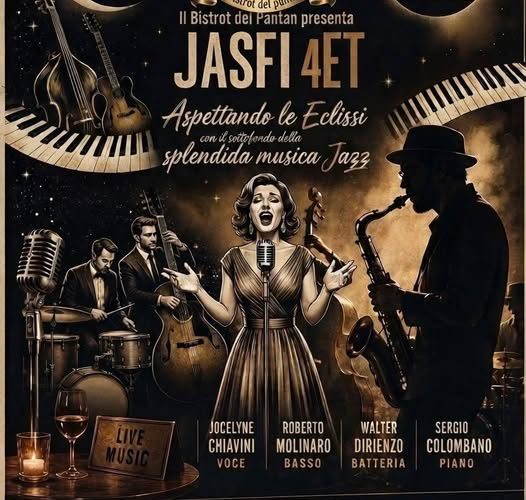 Magia sotto le stelle a Taggia: il 12 agosto “Aspettando le Eclissi” a suon di jazz al Bistrot del Pantan