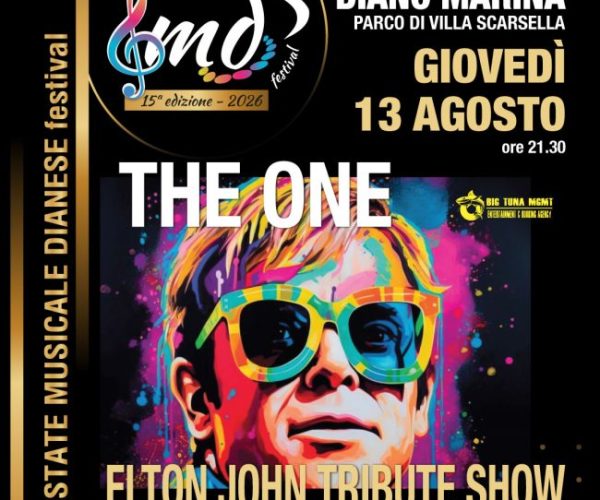 “The One” a Diano Marina: l’Estate Musicale Dianese celebra Elton John con un grande show