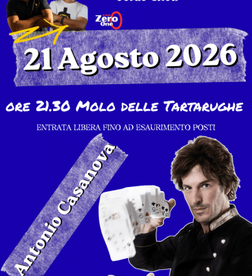 Il “Diano Comic Show” sbarca al Molo delle Tartarughe di Diano Marina: grande attesa per l’illusionista Antonio Casanova
