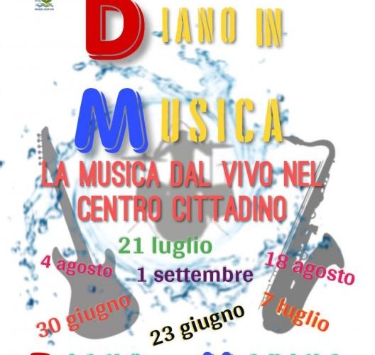 “Diano in Musica”: il 18 agosto la musica dal vivo torna ad animare il centro cittadino