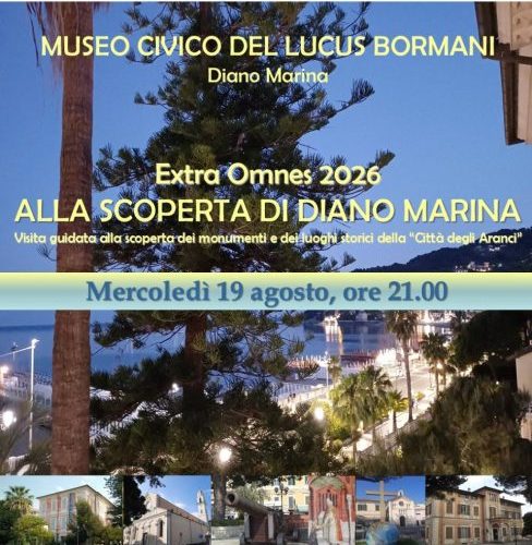 “Extra Omnes 2026”: una visita guidata serale per scoprire i segreti storici di Diano Marina