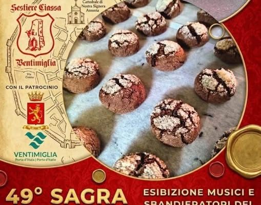 Tradizione e golosità a Ventimiglia Alta: mercoledì 26 agosto torna la storica Sagra della Castagnola giunta alla 49ª edizione