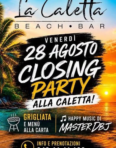 “Closing Party” a Bussana Mare: il 28 agosto grigliata e dj set con Master DBJ a La Caletta