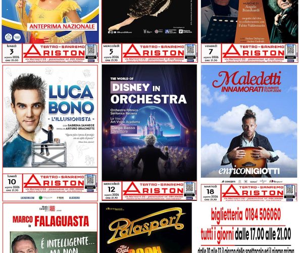 Magia, musica e teatro all’Ariston: svelato il ricco cartellone di agosto tra anteprime nazionali e grandi ritorni
