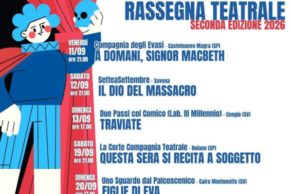 Torna a Imperia il “Premio Tre Caravelle”: dall’11 settembre il via alla seconda edizione della rassegna teatrale