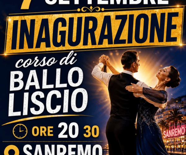 Al via i corsi di ballo a Sanremo: lunedì 7 settembre l’inaugurazione in Zona Foce