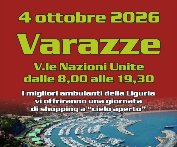 Lo shopping a cielo aperto torna a Varazze: il 4 ottobre fa tappa il Mercato Riviera delle Palme