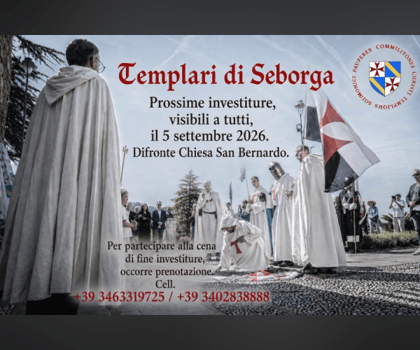 Il fascino della storia a Seborga: il 5 settembre le investiture pubbliche dei Templari