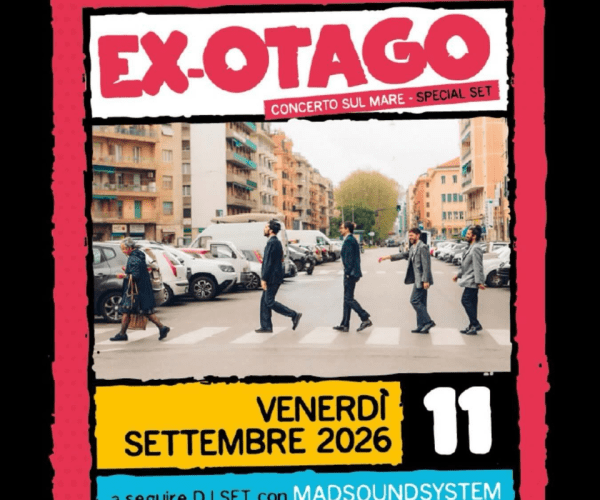 “A Cogoleto si balla!”: venerdì 11 settembre il grande concerto sul mare degli Ex-Otago