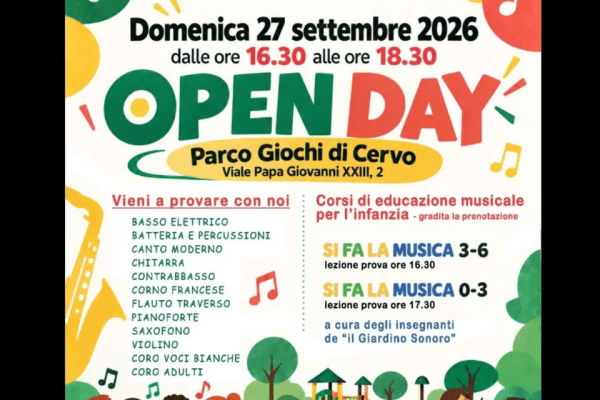La musica scende in piazza a Cervo: strumenti, cori e corsi per l’infanzia all’Open Day del 27 settembre