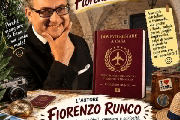 Viaggi, imprevisti e ironia: sabato 19 settembre Fiorenzo Runco svela il suo nuovo libro a Imperia