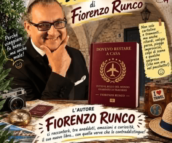 Viaggi, imprevisti e ironia: sabato 19 settembre Fiorenzo Runco svela il suo nuovo libro a Imperia