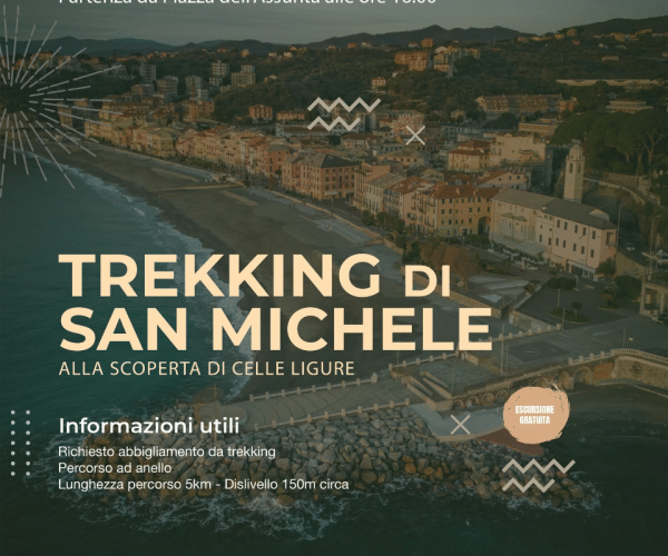 “Trekking di San Michele”: un’escursione pomeridiana gratuita per esplorare Celle Ligure