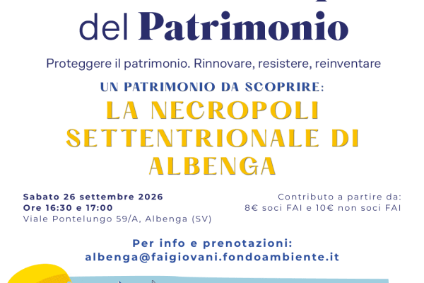 Alla scoperta del passato di Albenga: sabato 26 settembre visite guidate alla Necropoli di Viale Pontelungo