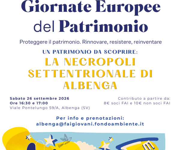 Alla scoperta del passato di Albenga: sabato 26 settembre visite guidate alla Necropoli di Viale Pontelungo