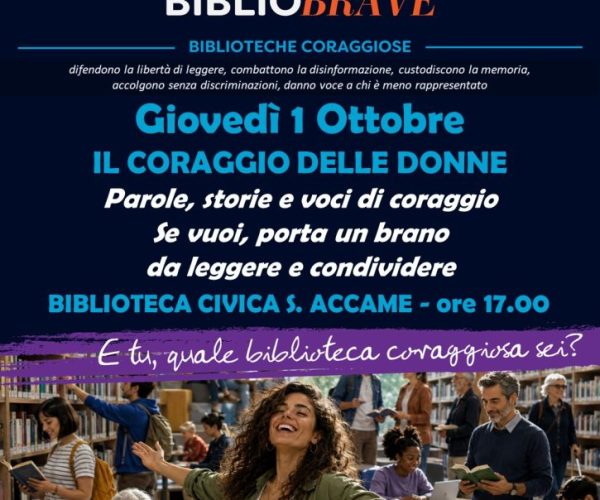 “Bibliobrave” fa tappa a Pietra Ligure: alla Biblioteca Accame un pomeriggio dedicato al coraggio delle donne