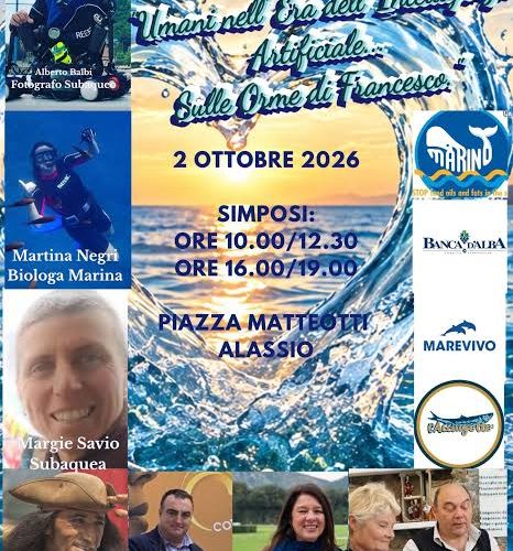 Mare, ambiente e intelligenza artificiale: il 2 ottobre ad Alassio il summit con esperti e biologi