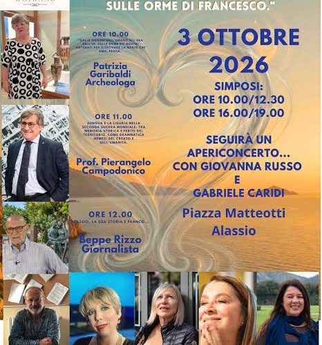 Intelligenza artificiale e visione umanistica “sulle orme di Francesco”: il 3 ottobre grandi ospiti in Piazza Matteotti ad Alassio