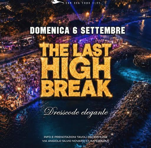 Notte elegante a Imperia: il 6 settembre il Koko Beach presenta l’appuntamento “The Last High Break”