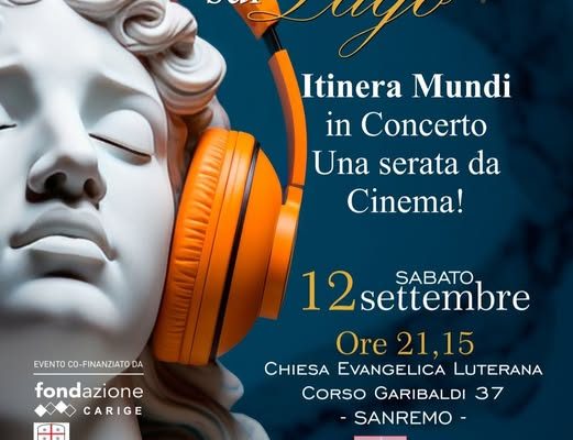 L’XI edizione di “Concerti sul Lago” fa tappa a Sanremo: sabato 12 settembre una “serata da Cinema”