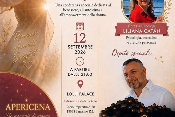 Benessere, psicologia e astri: il 12 settembre a Sanremo la conferenza speciale “Rinasci in te”
