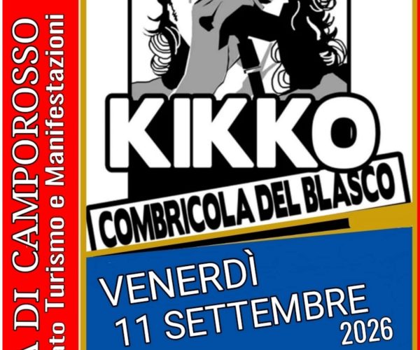 Serata di musica a Camporosso: l’11 settembre in Piazza Garibaldi il concerto di Kikko e la Combricola del Blasco