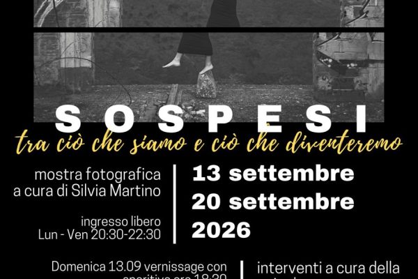 Fotografia e psicologia a Palazzo del Parco: dal 13 settembre la mostra “Sospesi” a Diano Marina