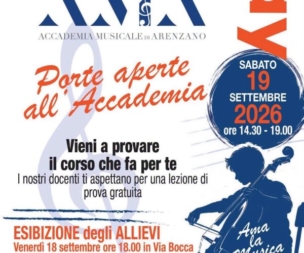 Lezioni di prova gratuite e musica dal vivo: il 19 settembre torna l’Open Day dell’AMA ad Arenzano