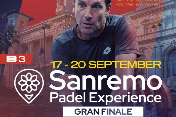 Sanremo capitale internazionale del padel: dal 17 al 20 settembre la Gran Finale della “Padel Experience”