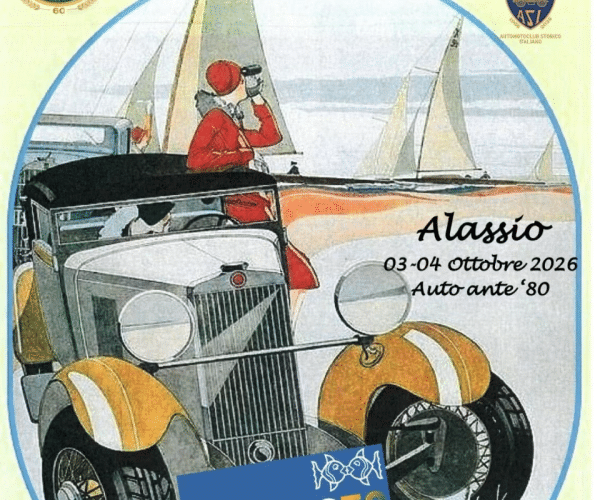 Auto storiche protagoniste ad Alassio: il 3 e 4 ottobre sfila l’eleganza d’epoca