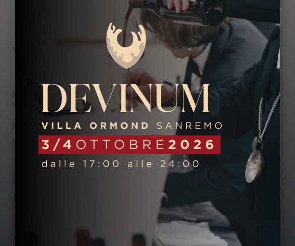 Il grande vino protagonista a Sanremo: appuntamento serale con DeVinum a Villa Ormond