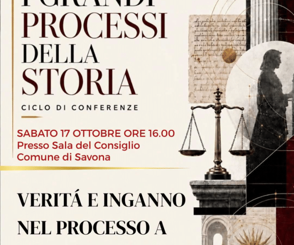 “I grandi processi della storia”: a Savona una conferenza su verità e inganno nel processo a Giovanna d’Arco