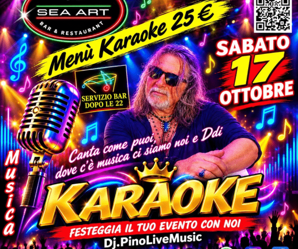 Sabato sera a Porto Vado: al Sea Art Bar & Restaurant arriva la serata Karaoke con Dj Pino Live Music