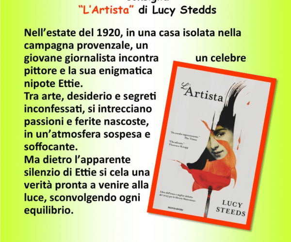 Letteratura, dolci e musica: Elena Sasso presenta “L’Artista” all’Auser di Imperia