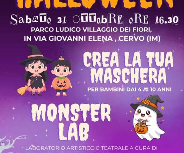 “Monster Lab” e maschere spaventose: a Cervo un pomeriggio da brivido per i più piccoli